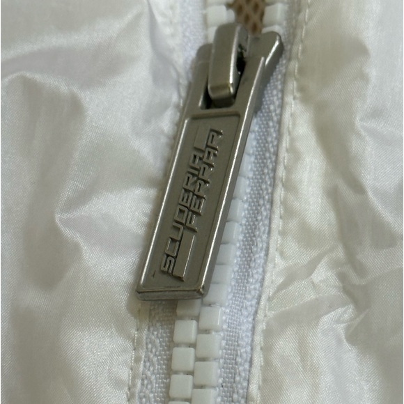 Ferrari Puma Windbreaker Jacket White Red Nylon Glanz Size XL - Picture 14 of 14